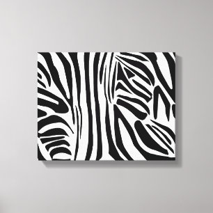 Zebrapatroon Canvas Afdruk