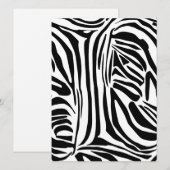 Zebrapatroon Feestdagenkaart (Voorkant / Achterkant)