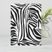 Zebrapatroon Feestdagenkaart (Staand voorkant)