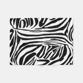 Zebrapatroon Fleece Deken (Voorkant (Horizontaal))