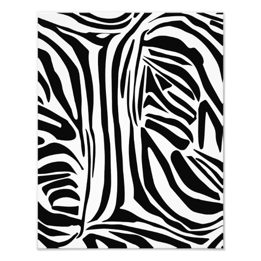 Zebrapatroon Foto Afdruk (Voorkant)