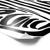 Zebrapatroon Foto Afdruk (Hoek)