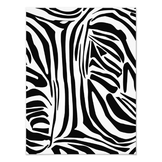 Zebrapatroon Foto Afdruk (Voorkant)