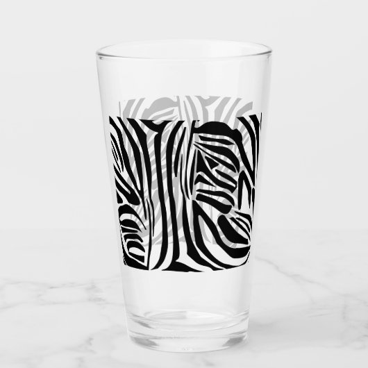 Zebrapatroon Glas (Voorkant)