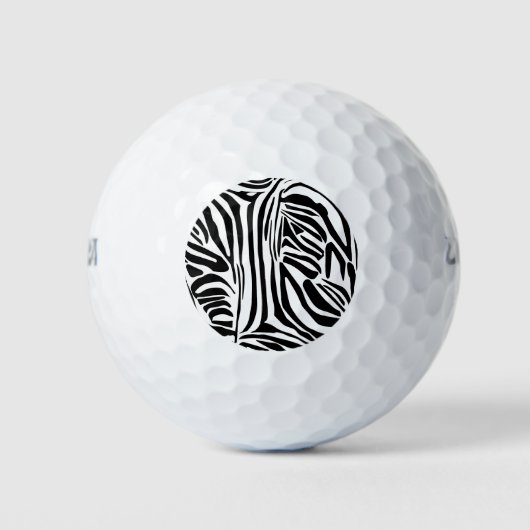 Zebrapatroon Golfballen (Voorkant)