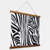 Zebrapatroon Hangend Wandkleed (Gebogen)