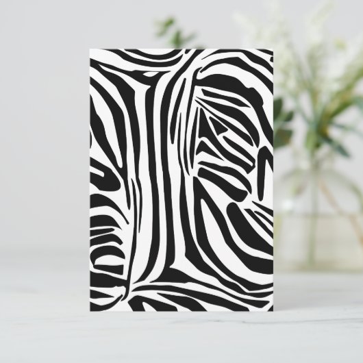Zebrapatroon Kaart (Staand voorkant)