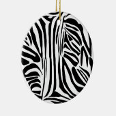 Zebrapatroon Keramisch Ornament (Rechts)