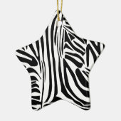 Zebrapatroon Keramisch Ornament (Links)