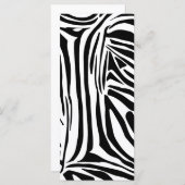 Zebrapatroon Menu (Voorkant / Achterkant)