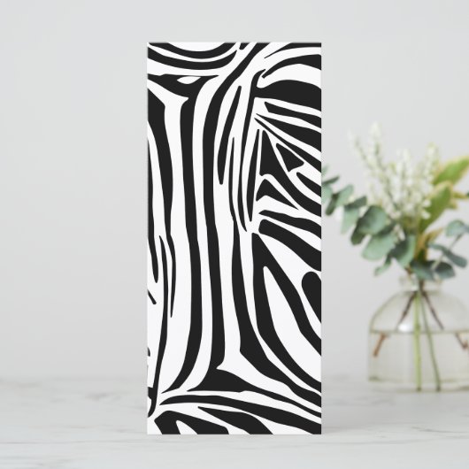 Zebrapatroon Menu (Staand voorkant)