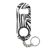Zebrapatroon Mini Flessenopener (Achterkant)