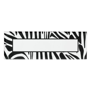 Zebrapatroon Naambadge