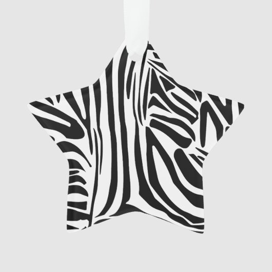 Zebrapatroon Ornament (voorkant)