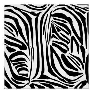 Zebrapatroon Perfect Poster
