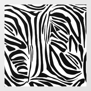 Zebrapatroon Raamsticker