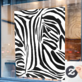 Zebrapatroon Raamsticker (Cafe Raam)