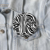 Zebrapatroon Ronde Button 4,0 Cm (In situ)