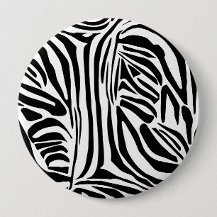 Zebrapatroon Ronde Button 4,0 Cm