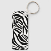 Zebrapatroon Sleutelhanger (Achterkant)
