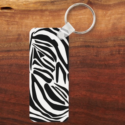Zebrapatroon Sleutelhanger (Achterkant)
