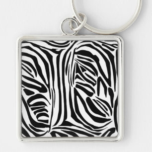 Zebrapatroon Sleutelhanger