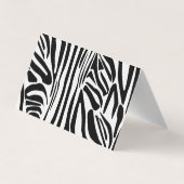 Zebrapatroon Visitekaartjes (Achterkant)