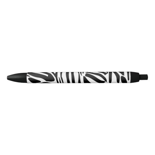 Zebrapatroon Zwarte Inkt Pen (Voorkant)