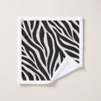 Zebraprint badhanddoek | Zwart en wit dier Ba Bad Handdoek