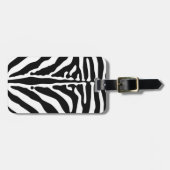Zebraprint Bagagelabel (Voorkant horizontaal)