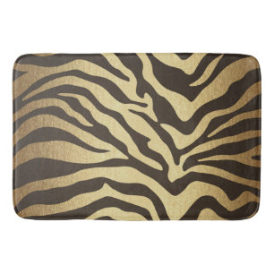 Zebraprint Dierenhuiden Huid Modern Glam Goud Badmat