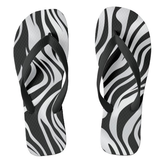 Zebraprint Dierenpatroon Teenslippers (Voetbed)
