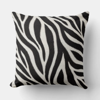 Zebraprint kussensloop | Zwart en wit dier Kussen