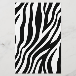 Zebraprint zwart-wit strepenpatroon flyer