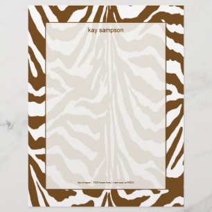 Zebrareproductie, chocolade custom briefhoofd