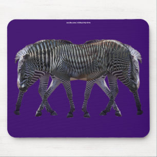 Zebras African Horse Wildlife Art Mousepad Muismat