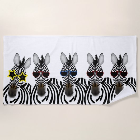 Zebras Beach Towel Strandlaken (Voorkant)