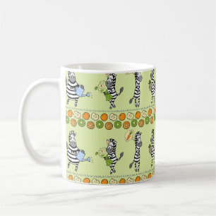 Zebra's en vruchten Naadloos Patroon Koffiemok