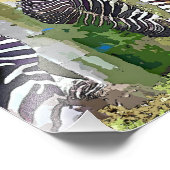 ZEBRAS FOTO AFDRUK (Hoek)