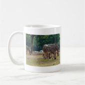 Zebra's in een wilde dierentuin koffiemok (Links)