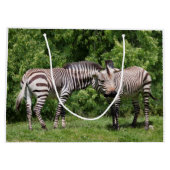 Zebra's in Love Geschenktas Large Cadeautasje (Achterkant)