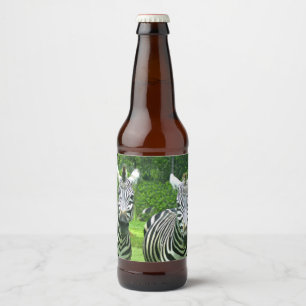 Zebra's in Meadow Brew Bier Etiket