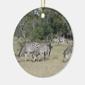 Zebras Keramisch Ornament (Links)