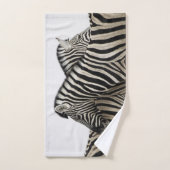 Zebras kop/staart bad handdoek (Handdoek)