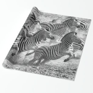 Zebras loopt cadeaupapier