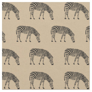 Zebra's op crème stof