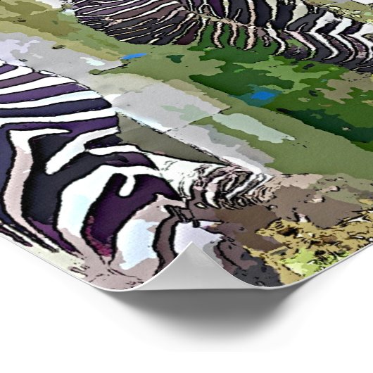 ZEBRAS POSTER (Hoek)