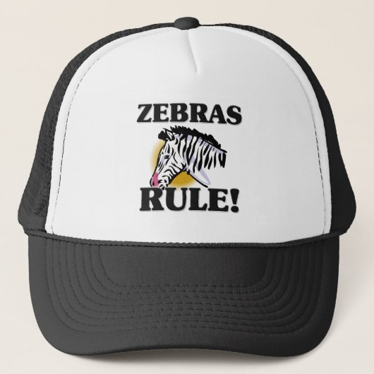 ZEBRAS-regel! Trucker Pet (Voorkant)