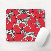 Zebras, rode Muismat (Met muis)