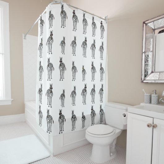 Zebras Shower Curtain Douchegordijn (In situ)